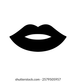 lip icon color editable on white background