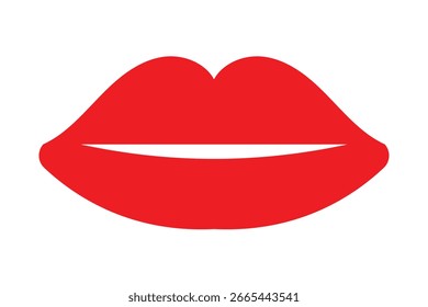 Icono de labio, icono de labio de estilo plano.