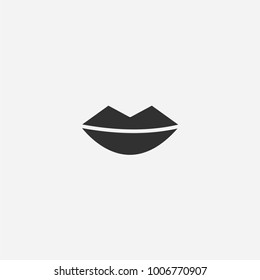 Lip icon illustration isolated vector sign symbol