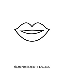 lip icon. sign design