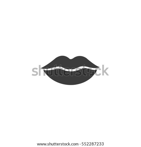 lip icon. sign design