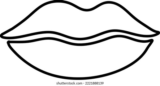 lip icon. sign design vector illustration on white background..eps
