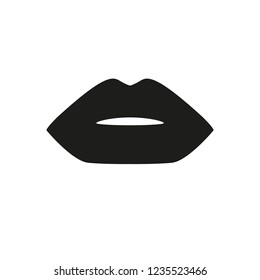Lip icon. Simple vector illustration.