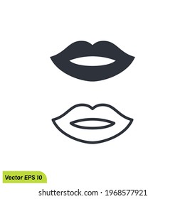 lip icon symbol vector illustration 