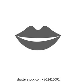 Lip icon in trendy flat style isolated on white background. Symbol for your web site design, logo, app, UI. Vector illustration, EPS