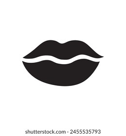 lip icon. vector flat trendy style simple illustration for web and app..eps