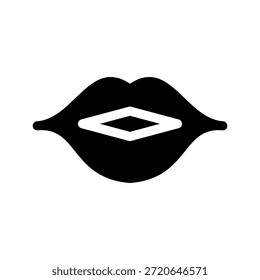 Lip Icon Vector Symbol Design Illustration