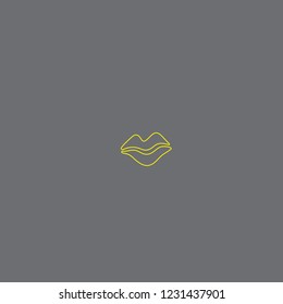 Lip illustration icon