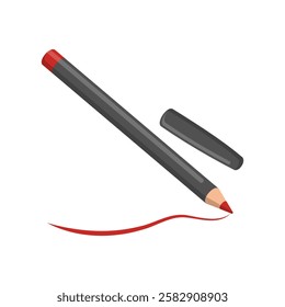 Lip Liner, Beauty and Spa Vector isolated Illustration