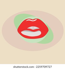 lip  lipstick girl woman female illustration  mouth