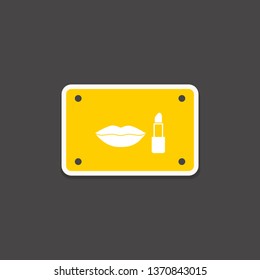 lip and lipstick icon