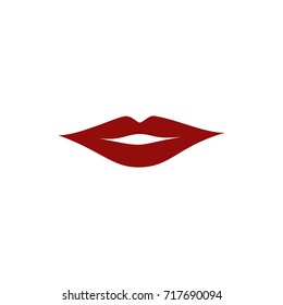 Lip Logo Simple Style