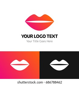 Lip logo template. Logo branding for your new corporate company. File can be use vector eps and image jpg formats