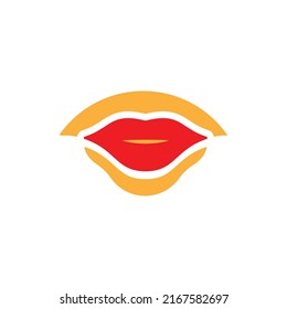 diseño de imagen vectorial de logotipo de labios