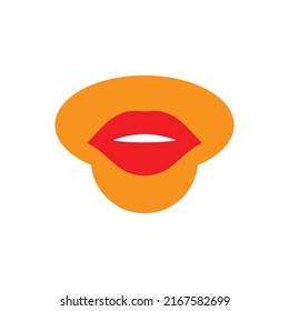 diseño de imagen vectorial de logotipo de labios
