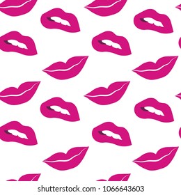 lip pattern.lips and mouth vector illustration
