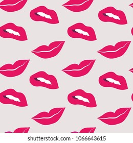 lip pattern.lips and mouth vector illustration