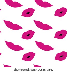lip pattern.lips and mouth vector illustration