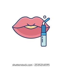 lip plumper icon vector illustration