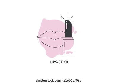 lip stick icon vector illustration