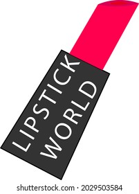 Lip stick vector for website and promo ads and app
