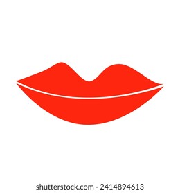 lip of summer doodles icon set