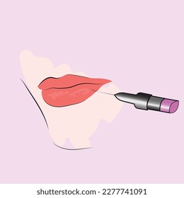Lip syringe injection for augmentation by hyaluronic acid filler. Medical beauty face procedure. Cosmetologically correction woman mouth. Skin lifting and rejuvenation. Aesthetic plastic surgery. 