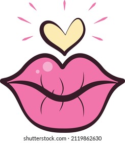 lip Vector illustration on a transparent background.Premium quality symmbols.Vector line flat icon for concept and graphic design.
