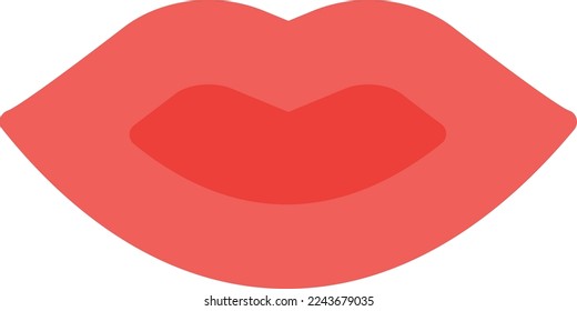 lip Vector illustration on a transparent background. Premium quality symmbols. Line Color vector icons for concept and graphic design. 
