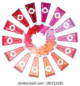 Lipgloss palette