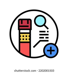 Lipid Panel Health Check Color Icon Vector. Lipid Panel Health Check Sign. Isolated Symbol Illustration