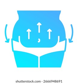 Elemento del icono de la liposucción para el diseño