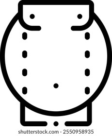 Icono de liposucción. Diseño De Estilo Lineal Delgado Aislado Sobre Fondo Blanco
