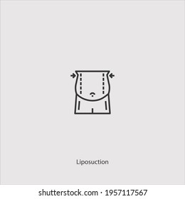 liposuction  icon vector isolated on white background