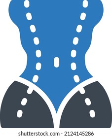 liposuction Vector illustration on a transparent background.Premium quality symmbols.Glyphs vector icon for concept and graphic design.