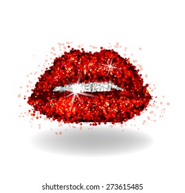 Lips abstract