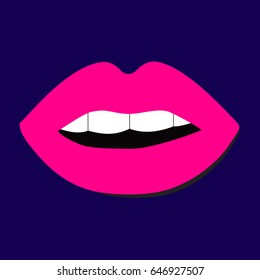 Lips background illustration