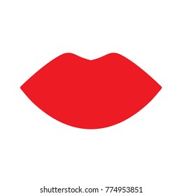lips, badge, eps 10