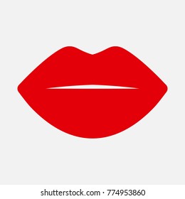 lips, badge, eps 10