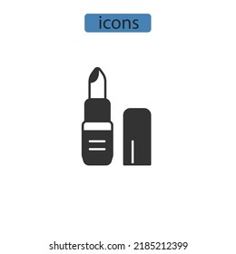 símbolos de iconos de balm labios elementos vectoriales para web infográfica