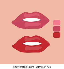 Lippenstift-Farbe, Vektorgrafik