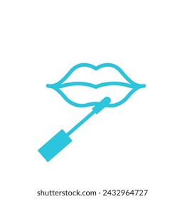 Lips care balm icon. Isolated on white background
