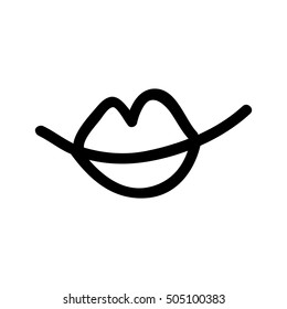 lips cartoon icon image 