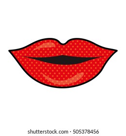 lips cartoon icon image 