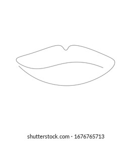 Lips Outline Vector Images, Stock Photos & Vectors | Shutterstock