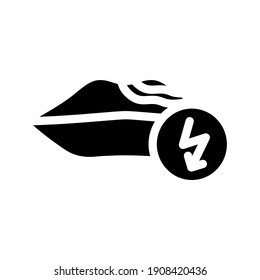 lips cutting ache glyph icon vector. lips cutting ache sign. isolated contour symbol black illustration