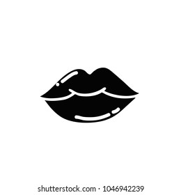 lips doodle icon