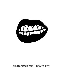 lips doodle illustration