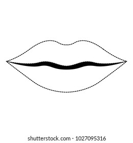 lips female isolated icon