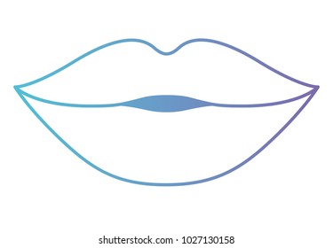 lips female isolated icon